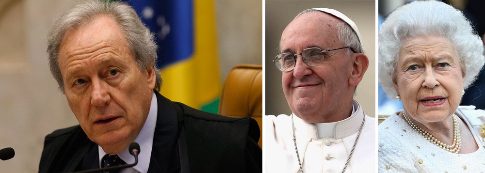Em agenda internacional desde quinta-feira, presidente do Supremo Tribunal Federal (STF), ministro Ricardo Lewandowski, participa de eventos jurídicos e reuniões com autoridades do Judiciário, incluindo ainda audiência privada com o Papa Francisco, no Vaticano, e recepção no Palácio de Buckingham, com a presença de Sua Majestade, a Rainha Elizabeth