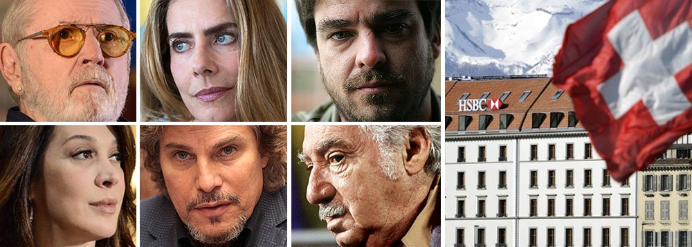 Nomes como o do apresentador Jô Soares, dos atores Maitê Proença, Claudia Raia e Edson Celulari, além da família de Jorge Amado e o cineasta Andrew Waddington, com seu irmão Ricardo Waddington, que hoje é diretor da TV Globo, foram citados no caso Swissleaks; com exceção de Jô Soares e Ricardo Waddington, os artistas e intelectuais listados nas planilhas do HSBC de Genebra, desenvolveram ou participaram de trabalhos financiados, em parte, por dinheiro de fomento à cultura, por meio da Lei Rouanet