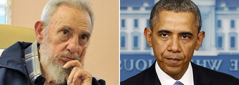 "Não confio na política dos Estados Unidos, nem troquei uma palavra com eles. Isso não significa - longe disso - uma rejeição a uma solução pacífica dos conflitos", disse o líder cubano Fidel Castro, de 88 anos, afastado do poder desde 2006, em uma carta dirigida à Federação Estudantil Universitária; ele rompe, assim, o silêncio de mais de um mês sobre a histórica aproximação anunciada por seu irmão e sucessor Raúl Castro e pelo presidente Barack Obama