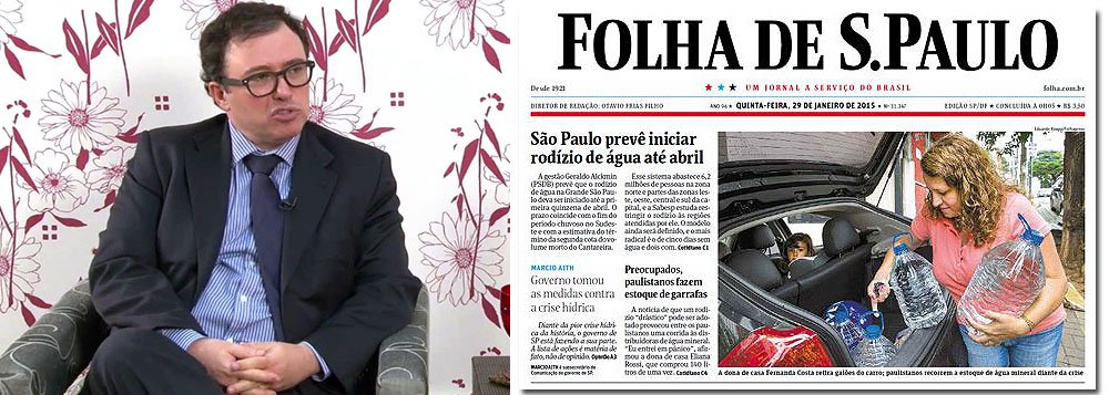 “O Estado de São Paulo foi pioneiro no esforço de racionalização do uso da água, adotando o sistema de bônus e ônus antes de qualquer Estado”, defende o subsecretário de Comunicação do governo do Estado de São Paulo, Marcio Aith; “No caso das crises hídrica e energética, esta Folha, apesar de suas múltiplas vozes, confortou-se com uma ideia fixa: governos federal e estadual são igualmente culpados”