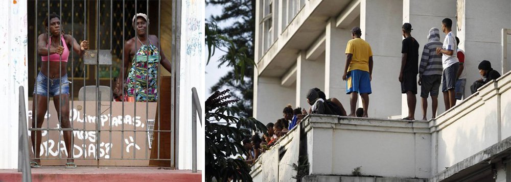 Edifício Hilton Santos, que pertence ao Clube de Regatas Flamengo e está arrendado para a EBX, foi ocupado por famílias sem teto no último dia 7; segundo a Defensoria Pública do Estado do Rio de Janeiro, há cerca de 220 pessoas no prédio, que está cercado