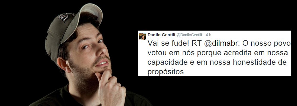Humorista e apresentador do SBT passa dos limites da agressividade ao responder, nesta manhã, um tuíte da presidente Dilma Rousseff sobre seu discurso de ontem na abertura da reunião ministerial