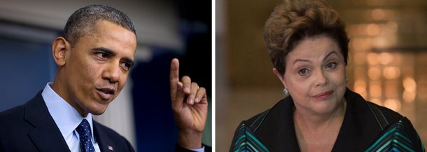 Presidente dos Estados Unidos reenviou convite à presidente Dilma Rousseff para fazer uma visita de Estado a Washington, em um passo diplomático que autoridades norte-americanas esperam que leve a um período de maior comércio entre as duas principais economias das Américas; Dilma faria uma visita ao país em outubro de 2013, mas cancelou a viagem após revelações de que a agência norte-americana teria espionado suas comunicações pessoais; o vice-presidente dos EUA, Joe Biden, refez o convite a Dilma em um telefonema em 13 de março; visita seria a primeira de um presidente do Brasil a Washington desde 1995