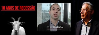 Consultoria Empiricus, que, no fim do passado, lançou a tese "O Fim do Brasil", ataca de novo; nesta terça-feira, a empresa, que se envolveu em polêmicas durante a campanha eleitoral, lançou novo vídeo, prevendo 10 anos de recessão no Brasil; o motivo principal, segundo Felipe Miranda, que conduz a Empiricus, seria o estouro da maior bolha financeira de todos os tempos, em 2015, que arrastaria o Brasil; nesse contexto, ele vende estratégias de investimento com retorno fantástico, no que chama de "o segredo dos 100%"; tudo por apenas R$ 9,90 ao mês; entre os relatórios privados, reservados para os pagantes, ele comercializa uma palestra de Fernando Henrique Cardoso, sobre como investir em tempos de crise política; análise séria ou curandeirismo econômico, com ajuda de um ex-presidente?