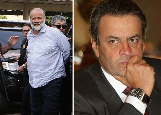 Livre de qualquer investigação, Aécio comemorou a prisão de Vaccari e começou a articular o impeachment de Dilma. E junto dele, com a mesma cara de pau, estava o presidente do DEM, Agripino Maia, acusado de receber R$ 1 milhão em propina