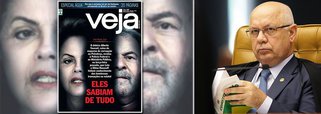 Partido pedia investigação contra a revista para apurar vazamento de trechos de depoimento atribuído a Alberto Youssef, que delatou esquema de corrupção em acordo de delação premiada, sob segredo de Justiça; segundo a revista, o doleiro declarou que a presidente Dilma e o ex-presidente Lula sabiam de todo o esquema; decisão foi do ministro Teori Zavascki