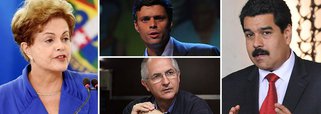 "Os países que integram a Unasul, que participam da Cúpula, da Cúpula das Américas, têm hoje, inclusive, o absoluto interesse de que haja uma maior liberdade, que soltem os presos, que não haja níveis de violência nas ruas, todos nós temos este interesse", disse a  presidente Dilma Rousseff em entrevista à CNN, sobre a prisão de políticos no governo de Nicolás Maduro, como Leopoldo López e o prefeito de Caracas, Antonio Ledezma; "Não pensamos que a melhor relação com a oposição seja prender quem quer que seja (...). Se uma pessoa não cometeu um crime, não pode ser detida"