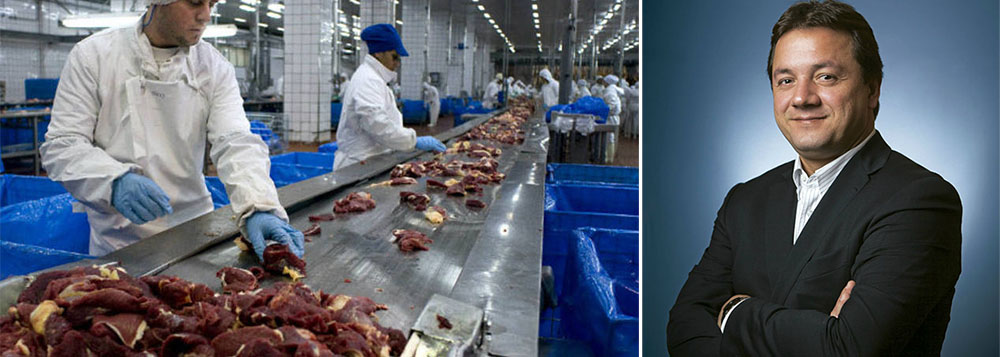 Grupo tira liderança da Vale, após dez anos; com 80% dos ganhos em dólar, a maior produtora global de proteína animal encerrou 2014 com receita líquida de R$ 120 bilhões e teve crescimento de 30% no faturamento; “A medida que o real se desvaloriza, isso tem uma contribuição expressiva na receita”, disse o presidente da JBS, Wesley Batista 