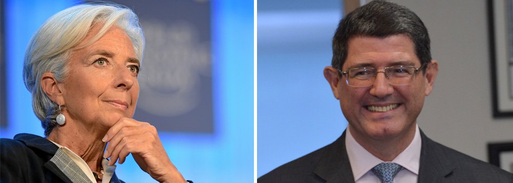 Christine Lagarde recomendou mais disciplina fiscal ao Brasil e se disse "encorajada" pelo discurso do novo ministro da Fazenda, Joaquim Levy, "em que ele ressaltou o compromisso do governo com a sustentabilidade fiscal e com políticas macroeconômicas equilibradas"; medidas, segundo ela, "serão fundamentais para fortalecer a confiança, impulsionar o crescimento e permitir assim que o avanço na inclusão social prossiga no país"