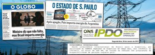 Assim como fez o Brasil na semana passada, que importou 165 MW médios de energia elétrica do país vizinho, a Argentina importou ontem do sistema brasileiro 200 MW médios, de acordo com o Operador Nacional do Sistema Elétrico (ONS); o fato, no entanto, não foi noticiado por nenhum veículo da imprensa; é comum que sistemas interligados de países vizinhos importem e exportem energia de acordo com demandas temporárias de cada um, mas apenas por aqui, e só quando o Brasil importa, o fato vira manchete, como na última quarta-feira 21, após o blecaute que atingiu 11 estados e o Distrito Federal