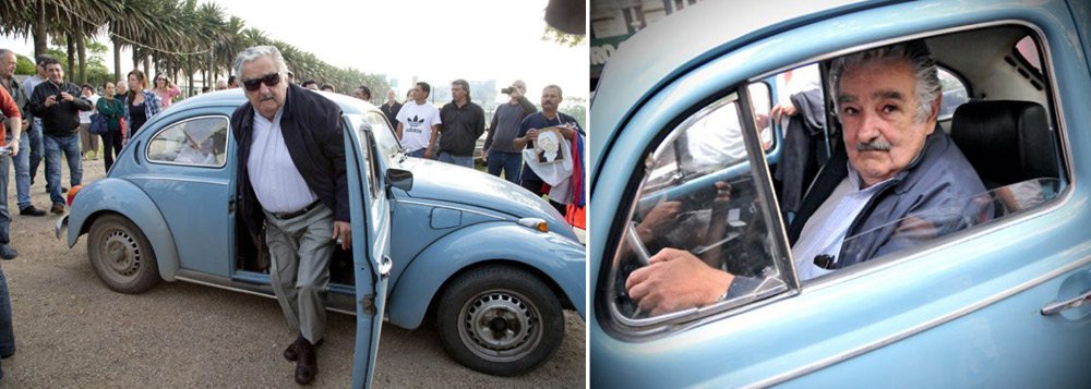 José Mujica se despediu do poder neste domingo no Uruguai da mesma forma única com a qual ganhou popularidade entre seus compatriotas e em todo o mundo, voltando para casa em seu inconfundível Volkswagen Fusca azul claro; "De minha parte, digo muito obrigado por tudo o que o povo uruguaio me deu. Tive a imensa honra de contar com a sorte com ele", acrescentou o agora ex-presidente
