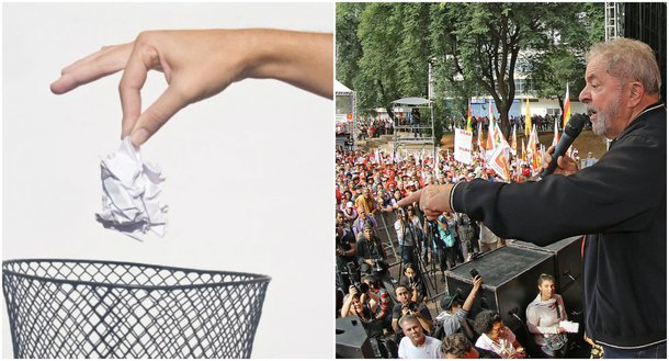 Jornalista Paulo Nogueira, do Diário do Centro do Mundo, escreve uma "carta" do lixo para o ex-presidente, após seu discurso no 1º de Maio: "Eu existo para que o planeta fique limpo, ou razoavelmente limpo. Proporciono emprego honesto para uma categoria humilde e simpática: os lixeiros. Por que, então, me comparar à Veja e à Época?"