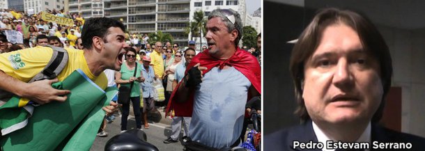 Em entrevista ao Blog da Cidadania, de Eduardo Guimarães, o advogado Pedro Estevam Alves Pinto Serrano afirma que "agredir uma pessoa que porta o símbolo de uma agremiação política tem o mesmo sentido, para a ordem jurídico-democrática, que você agredir um homossexual, que você agredir um negro, que você agredir uma mulher pelo gênero, pela etnia, pela orientação sexual"; segundo ele, "o dever da força policial é proteger quem manifesta licitamente a sua opção política"