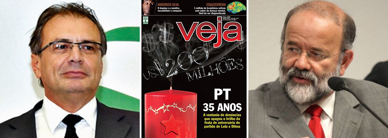 Pedro Barusco já confessou que rouba a Petrobras desde 1997, quando, ainda no governo FHC, começou a receber propinas da multinacional holandesa SBM; no entanto, para garantir a liberdade, apontou o dedo para o PT e estimou – repita-se, estimou – que o partido recolheu US$ 200 milhões em propinas nos últimos doze anos, num esquema que seria operado pelo tesoureiro João Vaccari; a estimativa, como era de se esperar, virou verdade incontestável nas páginas da revista Veja, como a fumaça que apaga o brilho da festa de 35 anos do PT; ontem, em Belo Horizonte, o ex-presidente Lula disse que o critério da mídia, ao noticiar escândalos de corrupção, é a "criminalização do PT"