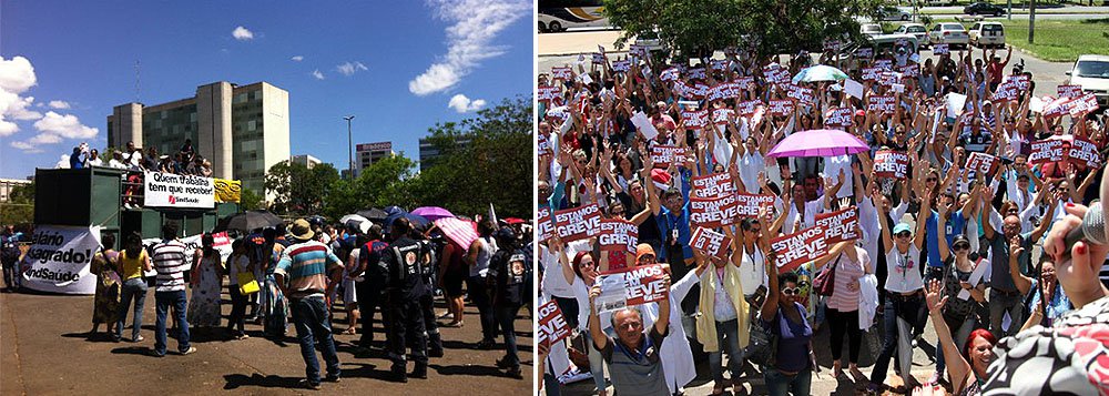 A Secretaria de Saúde do Distrito Federal informou, em nota, que pediu à Procuradoria-geral do DF que o órgão peça à Justiça o fim da greve na área; “Para que a população não fique prejudicada, a pasta solicitou, ainda que, caso não seja acatado o pedido de finalização da greve, a procuradoria determine que 70% do efetivo volte ao trabalho para que as unidades de saúde tenham pessoal suficiente para a prestação deste serviço público”, diz o texto