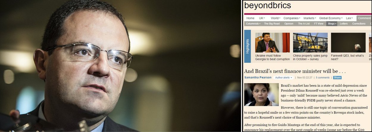Jornal de finanças britânico traz as hipóteses mais prováveis para ocupar o cargo de Guido Mantega no Brasil, com destaque para Nelson Barbosa, segundo nome do ministério da Fazenda entre 2011 a 2013; jornal cita ainda Luiz Carlos Trabuco, Henrique Meirelles, Aloizio Mercadante, Luciano Coutinho e Marcelo Neri