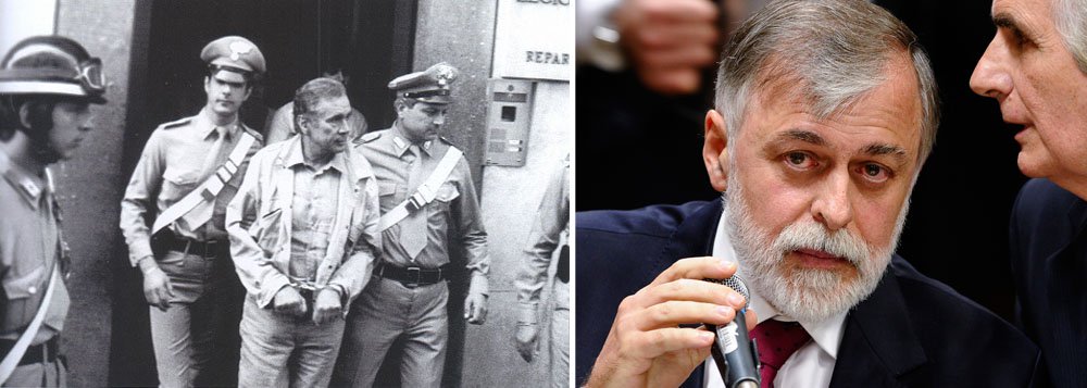 Blogueiro do Cafezinho diz que "delação premiada é o pesadelo dos advogados, que vê seu cliente ser acusado sem que seja apresentada nenhuma prova"; e lembra o caso de Enzo Tortora, apresentador de TV italiano acusado por um presidiário ligado à máfia de fazer parte do grupo; o motivo da acusação: uma lei aprovada em 1982 previa redução da pena a quem se dispunha a colaborar com o Estado; caso foi acompanhado com sensacionalismo, conta o blogueiro, e após ter ido para a cadeia, Tortora foi absolvido oito anos depois