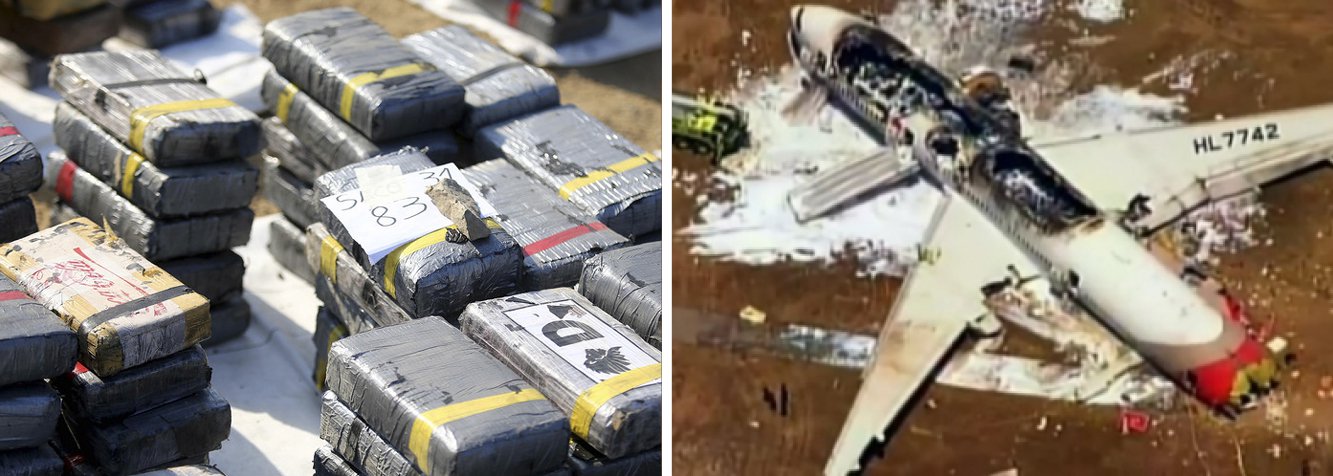 Um avião de pequeno porte caiu em Cojedes, na Venezuela, com quase 1 tonelada de cocaína; o acidente aconteceu na última quinta-feira (2) e matou os três ocupantes da aeronave; o local do acidente fica a cerca de 250 quilômetros de Caracas, capital venezuelana