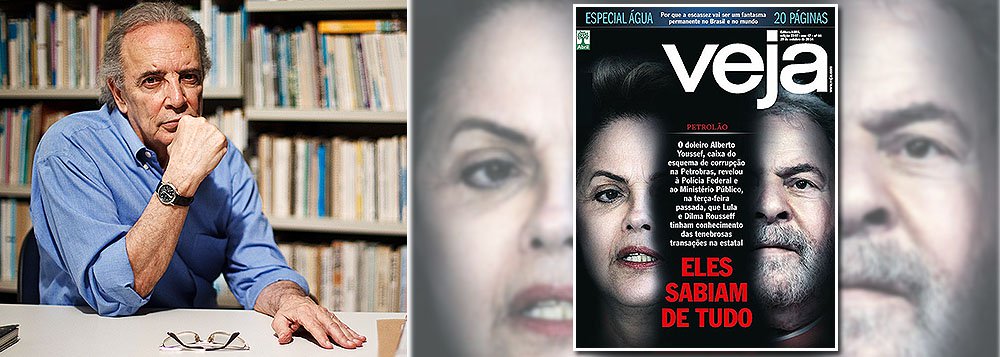 'A Polícia Federal suspeita que Alberto Youssef foi induzido a fazer as acusações a Dilma e Lula, entre o depoimento dado na terça, 21, e a alegada "retificação" feita por seu advogado na quinta, 23. Suspeita um pouco mais: que se tratasse de uma operação para influir na eleição presidencial', diz o colunista Janio de Freitas