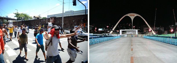 Justiça Federal acatou um pedido feito pela ANTT para impedir o bloqueio de qualquer espécie na Ponte Rio-Niterói; a pena é de R$ 500 mil por hora de interdição no local, que havia sido palco de manifestação; trabalhadores da Alumini e da Petrobras não chegaram a um acordo sobre pagamento de salários atrasados; a categoria fez um alerta: novas medidas drásticas serão tomadas, podendo afetar até o Carnaval do Rio; "Se preciso for, vamos parar a Marquês de Sapucaí", afirmou Wanderson Coelho, funcionário da Alumini