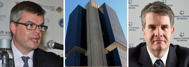 O Banco Central anunciou nesta quinta (5) o nome de dois novos diretores: Tony Volpon assumirá a Diretoria de Assuntos Internacionais e Otávio Ribeiro Damaso a Diretoria de Regulação; Volpon ocupará o posto de Luiz Awazu Pereira da Silva, que atualmente acumula as diretorias de Assuntos Internacionais e de Regulação; Awazu irá para a Diretoria de Política Econômica, no lugar de Carlos Hamilton Araújo, que deixa o cargo; 