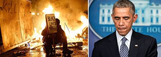 O presidente dos Estados Unidos, Barack Obama, pediu aos norte-americanos que sejam "construtivos" no debate sobre as tensões raciais e a aplicação da lei, depois que um policial branco foi inocentado no caso do assassinato de um adolescente negro desarmado em Ferguson, no Missouri; episódios de violência foram desencadeados nesta madrugada após o anúncio da absolvição de Darren Wilson, que matou a tiros Michael Brown, de 18 anos, em agosto