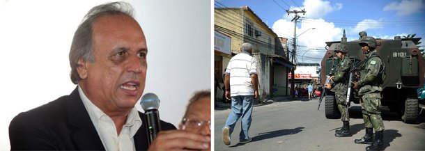Governador Luiz Fernando Pezão (PMDB) informou que pretende solicitar junto ao governo federal a permanência das tropas das Forças Armadas no Complexo da Maré, por pelo menos mais um ano; os militares vêm discutindo o assunto ao longo dos últimos três meses; o Exército e a Marinha participam do processo de pacificação do Complexo da Maré desde abril deste ano