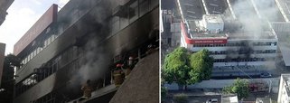 Um edifício do grupo editorial Record, em São Cristóvão, na Zona Norte do Rio, pegava fogo por volta das 7h25 desta quarta-feira (25); o Corpo de Bombeiros informou que não houve feridos; ao todo, 60 bombeiros de seis quarteis participavam do combate às chamas; as chamas atingiram o segundo andar do edifício, que tem quatro andares e fica próximo ao Estádio de São Januário, que pertence ao Vasco da Gama