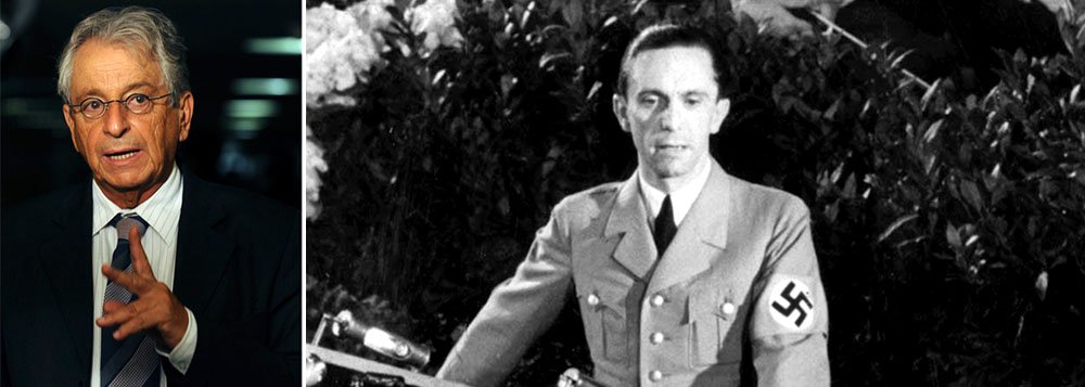 Segundo o colunista Fernando Gabeira, há uma distância entre o País dos debates e o da vida real: “Tanto se falou em Goebbels, o homem da comunicação de Hitler, que a tática de repetir a mentira passou a ser até elogiada por alguns. O encontro da tática do PT com Goebbels não é acidental. Assim como o encontro das Farc com o tráfico de drogas também não o foi”