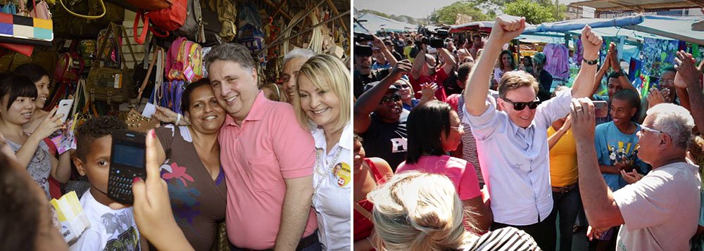 Deputado Anthony Garotinho (PR) aparece na liderança da pesquisa do Instituto Gerp com 25% dos votos; se levada em consideração a margem de erro, de dois pontos percentuais para mais ou menos, ele aparece em empate técnico com Marcelo Crivella (PRB), que conta com 23% da preferência do eleitor; Luiz Fernando Pezão (PMDB) tem 13% e o senador Lindberg Farias (PT), 11%