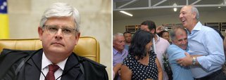 Segundo o procurador-geral da República, Rodrigo Janot, José Roberto Arruda (PR) terá de obter uma liberação no Supremo Tribunal Federal para seguir com campanha ao governo do DF; por cinco votos a um, o Tribunal Superior Eleitoral impugnou a candidatura com base na Lei da Ficha Limpa; Janot diz ainda que o ex-governador também poderá tentar, junto ao Superior Tribunal de Justiça, um recurso para suspender sua condenação por improbidade administrativa no Tribunal de Justiça do DF 