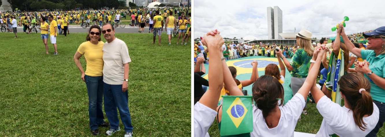 Presidente nacional do DEM, o senador Agripino Maia (RN) esteve entre os cerca de 45 mil brasileiros que foram às ruas de Brasília para pedir o impeachment da presidente Dilma Rousseff e protestar contra a corrupção nesse domingo, 15; "Os brasileiros vieram protestar contra a corrupção, contra um governo sem qualidade", diz Agripino, que tem contra si pedido de inquérito no Supremo Tribunal Federal, depois de ter sido acusado de extorsão e recebimento de propina de R$ 1 milhão do empresário George Olímpio, do Rio Grande do Norte