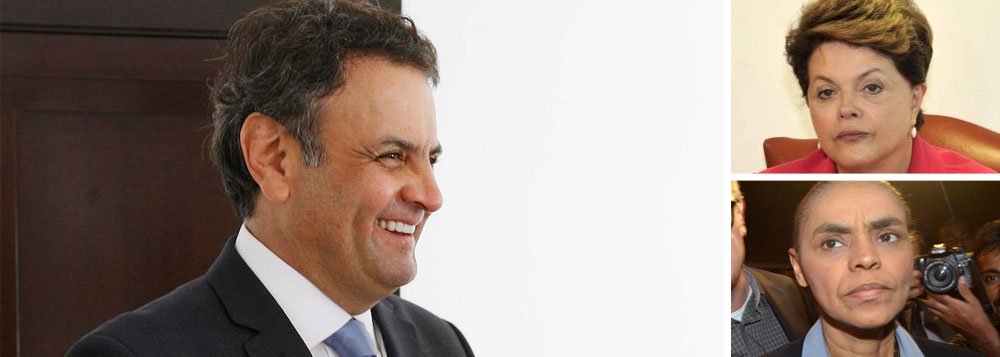 Levantamento realizado pelo Valor aponta que empresariado garantiria a vitória de Aécio Neves (PSDB) no 1° turno da disputa presidencial: tucano recebeu 192 votos - 67%, diante dos 14% destinados a presidente Dilma Rousseff e dos 12% atribuídos a Marina Silva; em um cenário de 2° turno entre as duas candidatas, o mais provável de acordo com os institutos de pesquisa, ambientalista seria eleita com 43% (124 votos) contra 14% (40)