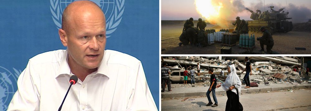 Palestinos na densamente povoada Faixa de Gaza não têm nenhum lugar para se esconder da ofensiva militar de Israel, e as crianças estão pagando o preço mais alto, disse a ONU nesta terça-feira; "Literalmente, não há lugar seguro para os civis", afirmou Jens Laerke, porta-voz do Escritório das Nações Unidas para a Coordenação de Assuntos Humanitários (Ocha, em inglês), durante coletiva em Genebra; mais de 500 palestinos já foram mortos pelas forças israelenses; prioridade para as agências de apoio é a proteção de civis, o resgate e tratamento de feridos, disse