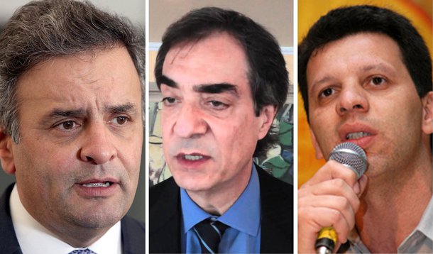 Candidato a presidente pelo PSDB, Aécio Neves, criticou a decisão do Copom de manter a taxa de juros em 11%; "O Brasil está preso numa armadilha de baixo crescimento e inflação elevada. Mas não apenas: também nos tornamos reféns da mais alta taxa de juros do mundo, como confirmado hoje pela decisão do Copom que manteve a Selic em 11% ao ano", disse; presidente da Contraf-CUT, Carlos Cordeiro, disse que "essa política de juros altos só tem contribuído para turbinar o lucro dos bancos e a concentração da renda"; já o presidente da Associação Comercial de SP, Rogério Amato, disse que o ideal seria a redução da taxa