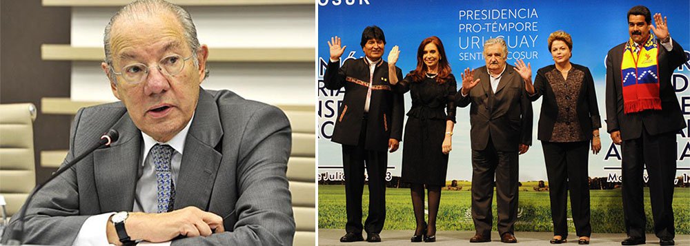 Para o presidente do Conselho de Comércio Exterior da Fiesp, Rubens Barbosa, enquanto o mundo expande rapidamente as negociações comerciais, o grupo se perde em longas discussões políticas, cujo foro mais apropriado seria a Unasul; ele afirma ainda que o Brasil aposta todas as suas fichas num grupo com problemas sem perspectiva de solução