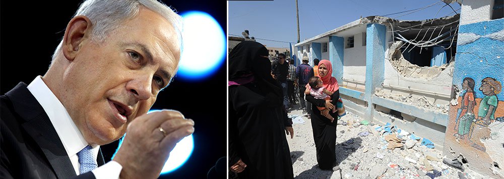 "Estamos determinados a completar essa missão, com ou sem um cessar-fogo", disse o primeiro-ministro israelense sobre a destruição de túneis do Hamas; comunicado feito hoje por Israel convocou mais 16 mil soldados da reserva para reforçar operação; Benjamin Netanyahu enfrenta pressão internacional por conta do crescente número de mortes de palestinos, que já chega a 1.372, a maioria civis; militares de Israel calcularam que completar a destruição dos túneis, já em sua quarta semana de execução, levará ainda mais alguns dias