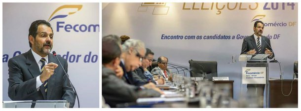 Governador respondeu a perguntas sobre o desenvolvimento econômico da capital, como desburocratização e maior rapidez na emissão de alvarás. Na área da saúde, apesentou resultados de sua gestão e, na educação, defendeu o ensino em tempo integral, ponto que integra a pauta de todos os candidatos ao Palácio do Buriti. Agnelo ainda falou sobre os planos futuros de construção de um novo aeroporto em Planaltina 