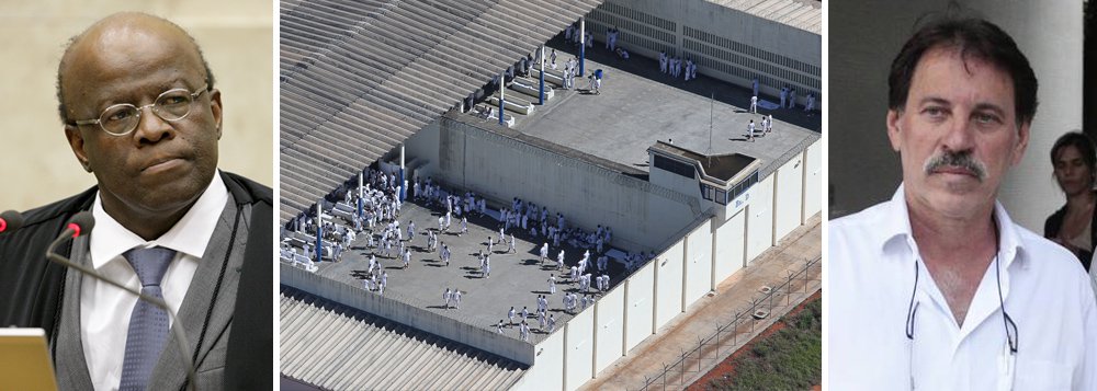 Depois de negar o pedido de trabalho externo de José Dirceu, Joaquim Barbosa prossegue em sua nova jurisprudência; ele acaba de cassar o direito de Delúbio Soares, numa decisão, segundo a OAB, "estapafúrdia"; Comissão de Acompanhamento Carcerário da OAB afirma que 100 mil presos podem ser afetados pela perseguição de Joaquim Barbosa, que se beneficia do silêncio cúmplice de seus colegas no Supremo Tribunal Federal e da pusilanimidade dos senadores, que poderiam conter seus abusos; quem terá coragem de deter este homem em sua louca cavalgada?