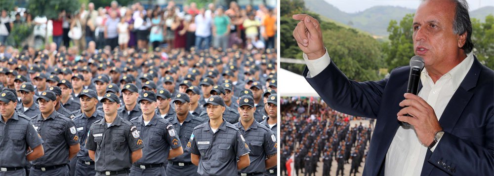"Não estamos trabalhando com esse cenário de greve", disse o governador do Rio, que negou especulações após o setor de inteligência da Polícia Militar ter identificado mensagens convocando uma greve da categoria durante o Mundial; "Nós valorizamos muito [a categoria] nesses sete anos. Nunca um governo investiu tanto em segurança pública quanto o nosso", reforçou Luiz Fernando Pezão (PMDB)