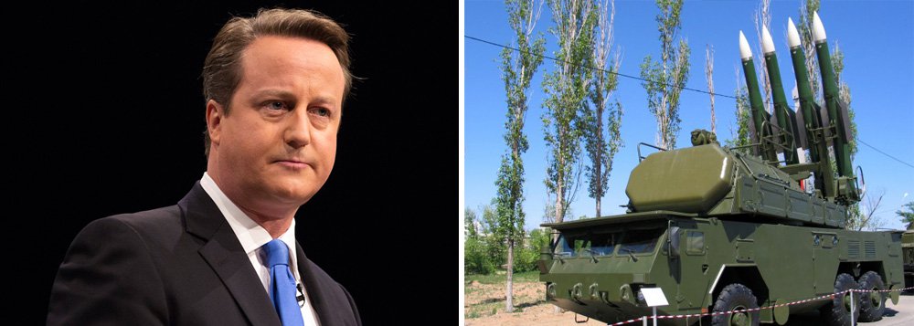 A Grã-Bretanha, governada por David Cameron, acusou a Rússia de ter feito afirmações falsas sobre o avião malaio que foi derrubado no leste da Ucrânia, e disse que era "muito provável" que a aeronave tenha sido derrubada por um míssil fornecido pelos russos disparado por rebeldes da área separatista apoiados pela Rússia
