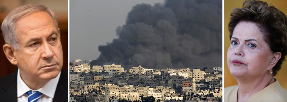 Após gesto diplomático do governo brasileiro, que convocou ontem seu embaixador em Tel Aviv, Henrique Pinto, para consulta sobre a morte de palestinos, chancelaria de Israel respondeu duramente: "Seu comportamento nesta questão ilustra a razão por que esse gigante econômico e cultural permanece politicamente irrelevante"; autoridades do governo Dilma receberam com indignação posição do governo de Benjamin Netanyahu e estudam a melhor reação a um comentário "tão duro"