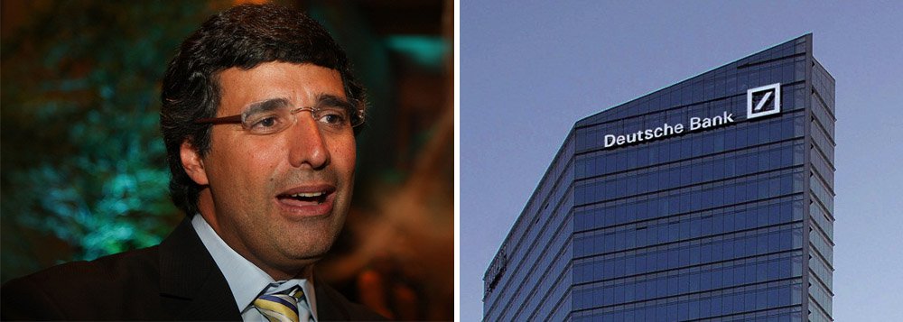 A executivos do Deutsche Bank, dono do BTG Pactual faz suas apostas para as eleições presidenciais; banqueiro André Esteves afirmou que tendência das pesquisas aponta para crescimento dos presidenciáveis da oposição; nas estatísticas que ele passou aos colegas, presidente Dilma Rousseff tem 40% de chances de perder a reeleição; acrescentou que índice contra ela pode aumentar; "Nós esperamos que as chances de Dilma caiam ainda mais", sublinhou; armação de jogo contra em curso