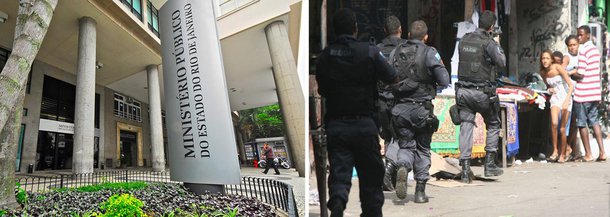 O Ministério Público do Rio (MP-RJ) denunciou três policiais militares da UPP do Jacarezinho, zona norte da capital fluminense, presos em flagrante no início do mês, acusados de estupro de três jovens moradoras da comunidade; uma das vítimas tem 16 anos de idade; ainda segundo o MP-RJ, os policiais agrediram as jovens com tapas e socos e ameaças de morte 