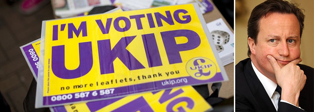Os avanços do Partido da Independência do Reino Unido (Ukip), que faz campanha pela saída do país da União Europeia, vão aumentar a pressão sobre o primeiro-ministro David Cameron para endurecer sua posição em relação ao bloco e alarmaram muitos no Partido Conservador, que temem perder as eleições nacionais no próximo ano