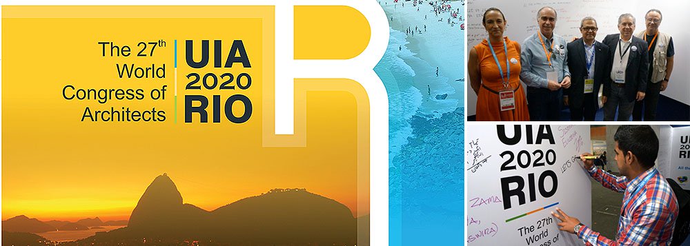 Candidatura carioca ao Congresso Mundial da União Internacional dos Arquitetos (UIA) de 2020, liderada pelo Instituto de Arquitetos do Brasil (IAB), desbancou dois fortes concorrentes: Melbourne (Austrália) e Paris (França); são esperados cerca de 15 mil arquitetos de todo o mundo para discutir o futuro das cidades