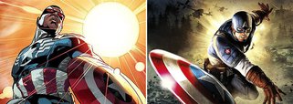 Mudança nas características da personagem foi divulgada quarta-feira no site da editora e concebida após a aposentadoria do alter ego original do Capitão América, Steve Rogers, que descobre ter perdido sua força e agilidade fora do comum que havia ganho com a injeção de um "soro para super-soldados"