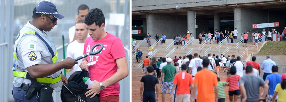 O Estádio Nacional Mané Garrincha passou pelo último evento teste antes da Copa do Mundo. A final do campeonato regional, entre Brasília e Luziânia, atraiu, segundo a Polícia Militar, cerca de 30 mil pessoas