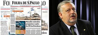Jornal de Otávio Frias afirma que assessor do ministro Ricardo Berzoini, chefe da Secretaria de Relações Institucionais do Planalto, Luiz Azevedo, coordenou a atuação da Petrobras e da liderança do PT no Senado durante as investigações da comissão; por sua vez, a pasta de Berzoini informou que faz parte de suas atribuições, "portanto dos servidores mencionados, acompanhar as atividades legislativas, inclusive as CPIs"; nesta terça-feira, o ministro Gilberto Carvalho, da Secretaria-Geral da Presidência, rebateu as denúncias da oposição sobre a "farsa" no caso, lembrando que eles próprios decidiram boicotar os trabalhos da comissão e a indicar representantes para a CPI