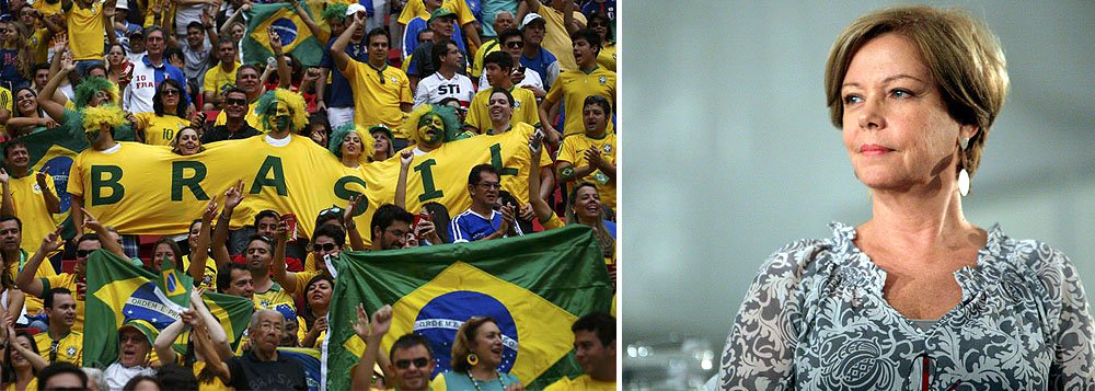 Colunista Eliane Cantanhêde diz que ‘manifestações haverá, mas sem o "cidadão comum" de junho de 2013, assustado com os quebra-quebras e constrangido com a hostilidade contra nossos craques’; “Quanto mais protestos desses, mais apoio a Copa terá”, diz 